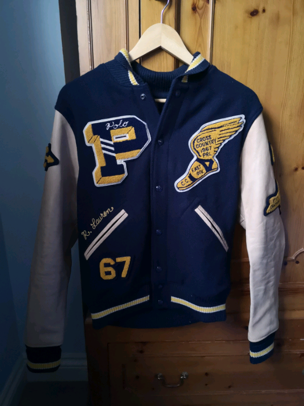 letterman jacket ralph lauren